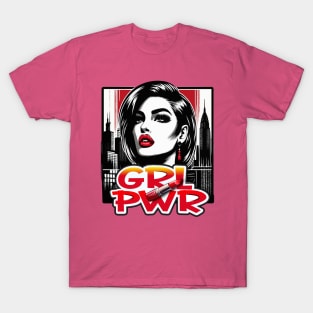 GRL PWR | Red lips Girl Power T-Shirt